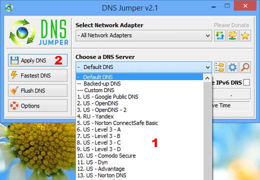 Dns Jumper for Windows 10 Screenshot 2