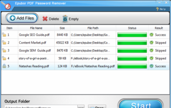 Epubor PDF Password Remover for Windows 11, 10 Screenshot 1