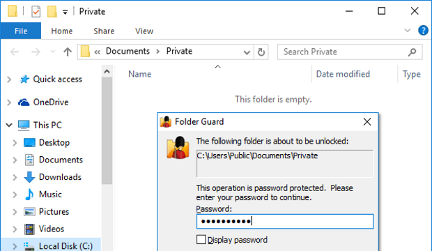 Folder Guard for Windows 11, 10 Screenshot 2
