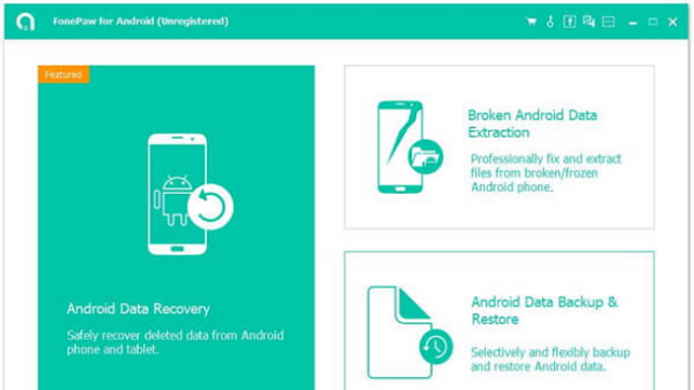 FonePaw Android Data Recovery for Windows 11, 10 Screenshot 1