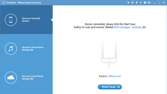 FonePaw iPhone Data Recovery for Windows 11, 10 Screenshot 1