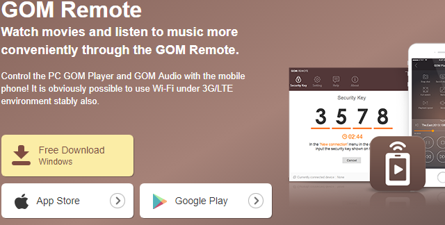 GOM Remote for Windows 11, 10 Screenshot 1