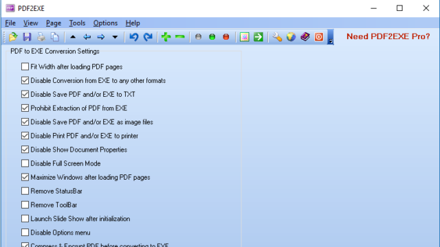 PDF2EXE for Windows 11, 10 Screenshot 1