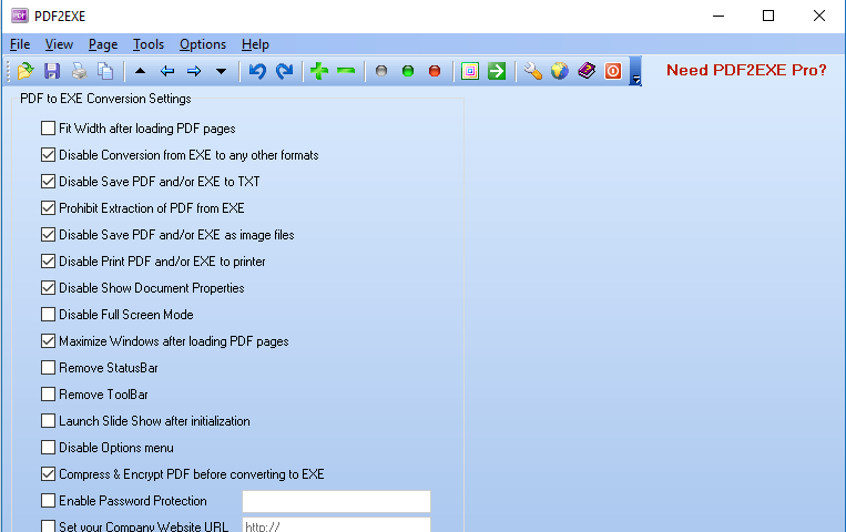 PDF2EXE Screenshot