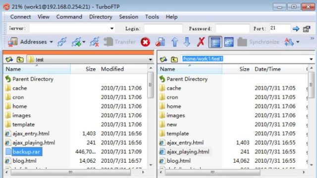 TurboFTP for Windows 11, 10 Screenshot 1