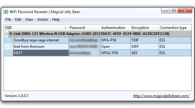 WiFi Password Revealer Screenshot