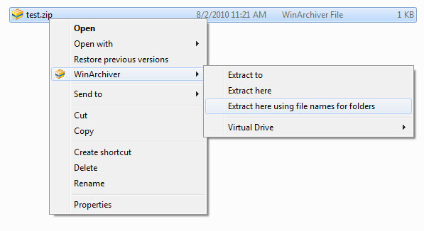 WinArchiver for Windows 11, 10 Screenshot 1