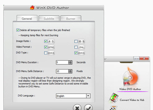 WinX DVD Author for Windows 11, 10 Screenshot 1