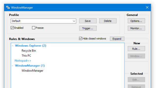 WindowManager for Windows 11, 10 Screenshot 2