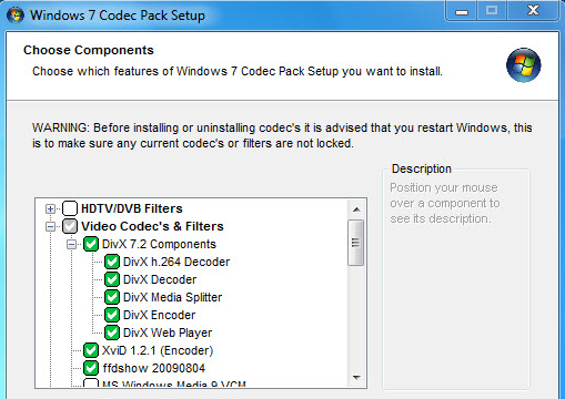 Windows 7 Codec Pack for Windows 11, 10 Screenshot 2