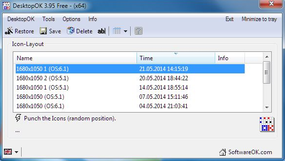 DesktopOK for Windows 11, 10 Screenshot 1