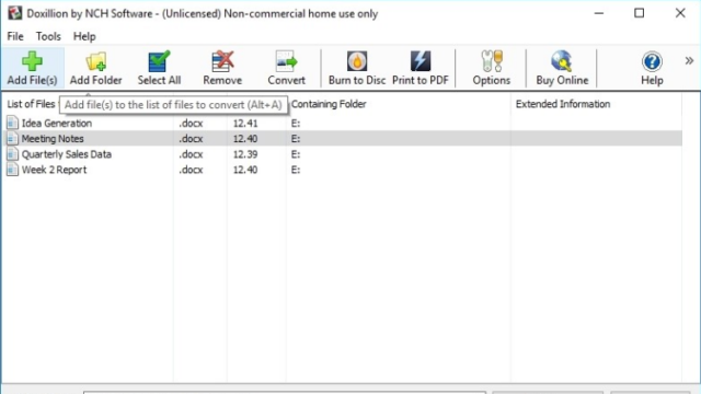 Doxillion Document Converter for Windows 10 Screenshot 1
