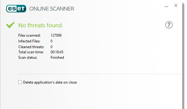 ESET Online Scanner for Windows 11, 10 Screenshot 3