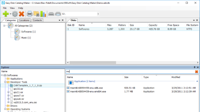 Easy Disk Catalog Maker for Windows 11, 10 Screenshot 2