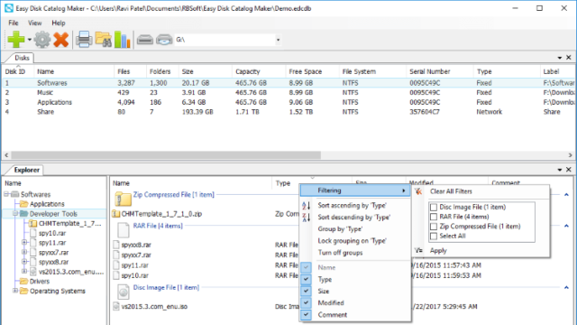 Easy Disk Catalog Maker for Windows 11, 10 Screenshot 3