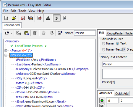 pc text editor for xml