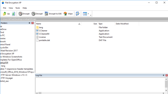 File Encryption XP for Windows 10 Screenshot 1