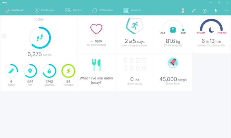 Fitbit Screenshot 1