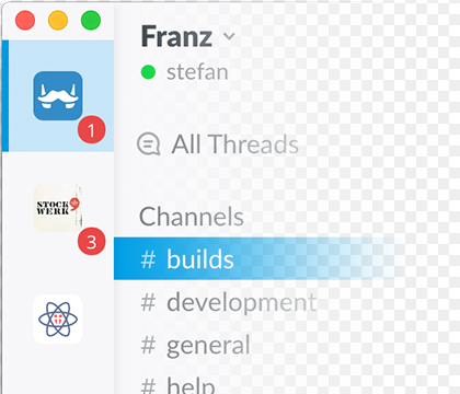 Franz for Windows 11, 10 Screenshot 3