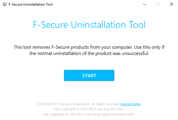 FsUninstallationTool Screenshot 1