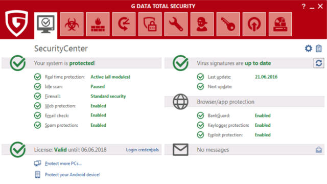 G DATA Total Security for Windows 11, 10 Screenshot 1