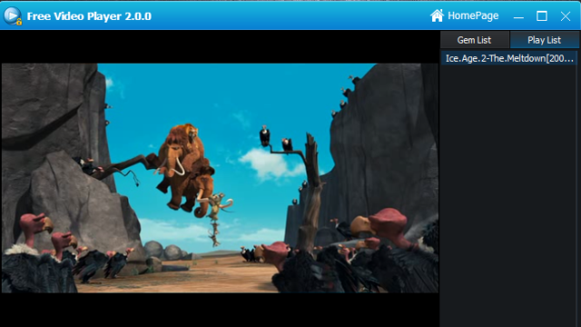 GiliSoft Free Video Player for Windows 11, 10 Screenshot 1