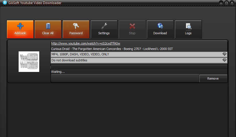 GiliSoft Youtube Video Downloader Screenshot 1