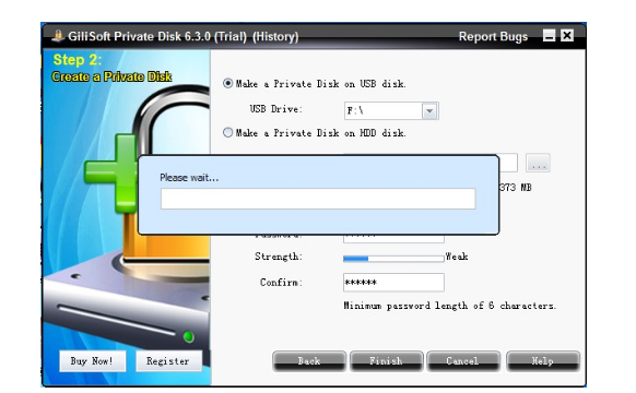 Gilisoft Private Disk for Windows 11, 10 Screenshot 2