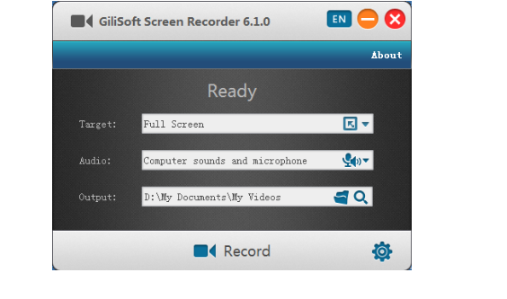 Gilisoft Screen Recorder for Windows 10 Screenshot 2