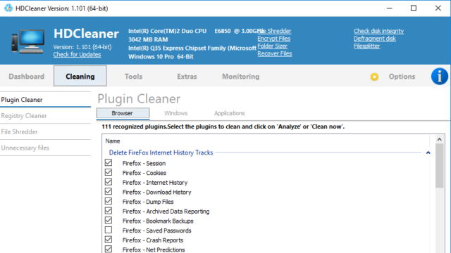 HDCleaner for Windows 11, 10 Screenshot 2