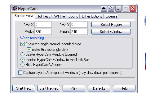 HyperCam for Windows 11, 10 Screenshot 1