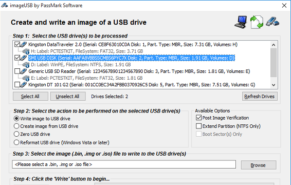 ImageUSB for Windows 11, 10 Screenshot 1