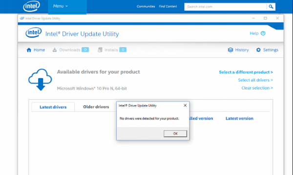 Intel Driver Update Utility for Windows 11, 10 Screenshot 1