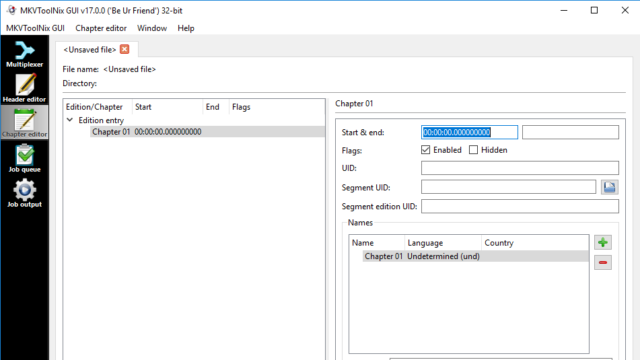 MKVToolNix GUI for Windows 11, 10 Screenshot 2