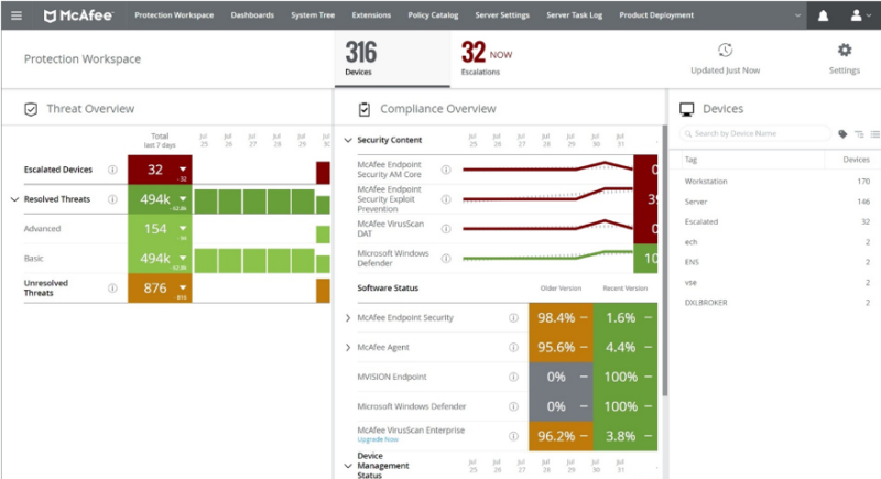 McAfee Endpoint Security Screenshot 1