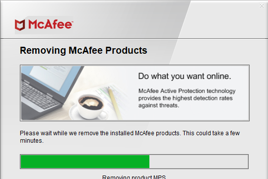 McAfee Software Removal Tool for Windows 11, 10 Screenshot 1