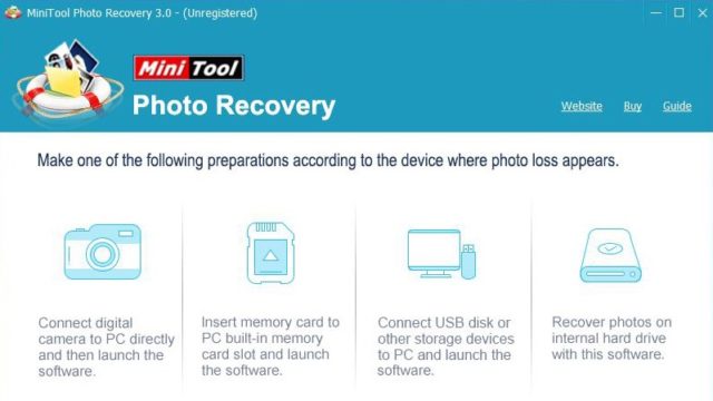MiniTool Photo Recovery for Windows 10 Screenshot 1