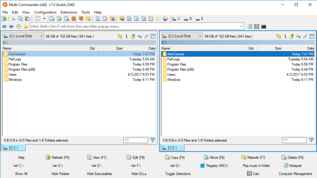 Multi Commander for Windows 11, 10 Screenshot 1