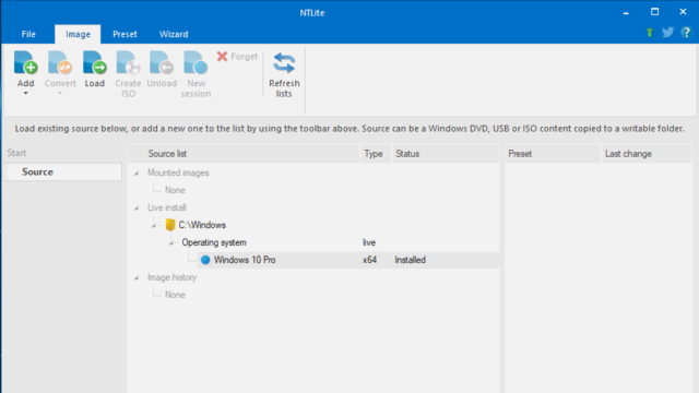 NTLite for Windows 10 Screenshot 1