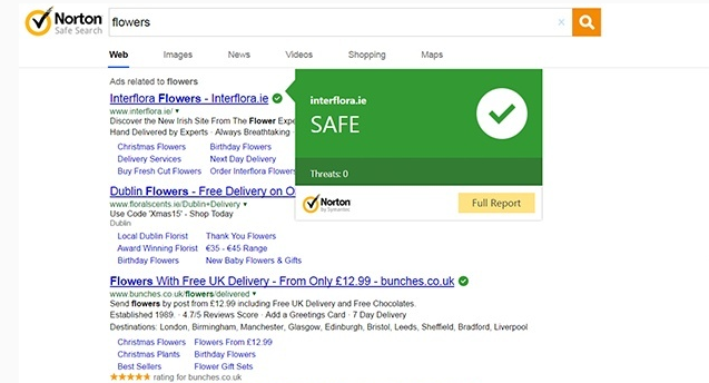how to get norton safe search back