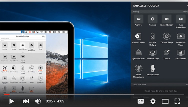 Parallels Toolbox Screenshot 1