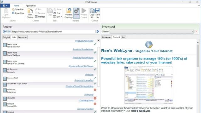 Ron’s HTML Cleaner for Windows 11, 10 Screenshot 2