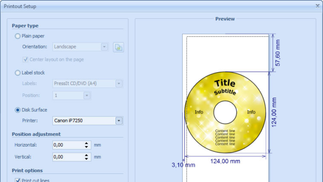 RonyaSoft CD DVD Label Maker for Windows 11, 10 Screenshot 3