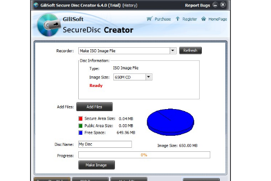 Gilisoft Secure Disk Creator for Windows 10 Screenshot 1