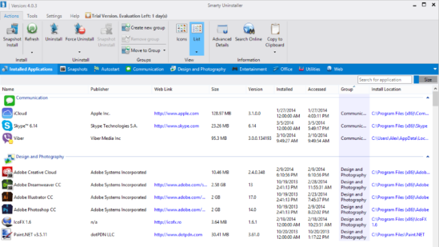Smarty Uninstaller for Windows 11, 10 Screenshot 1