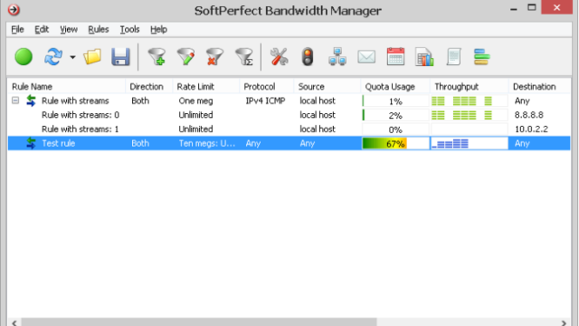 SoftPerfect Bandwidth Manager for Windows 11, 10 Screenshot 1