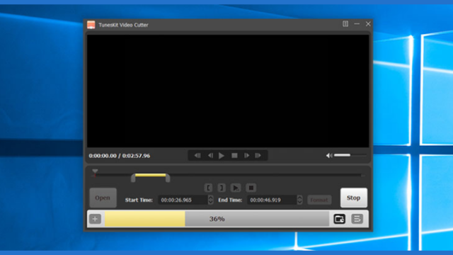 TunesKit Video Cutter for Windows 11, 10 Screenshot 2