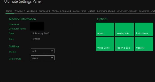 Ultimate Settings Panel for Windows 11, 10 Screenshot 1