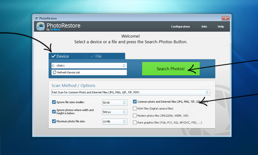 Uniblue PhotoRestore for Windows 11, 10 Screenshot 1