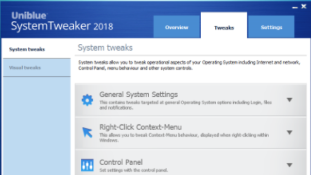 Uniblue SystemTweaker for Windows 11, 10 Screenshot 1